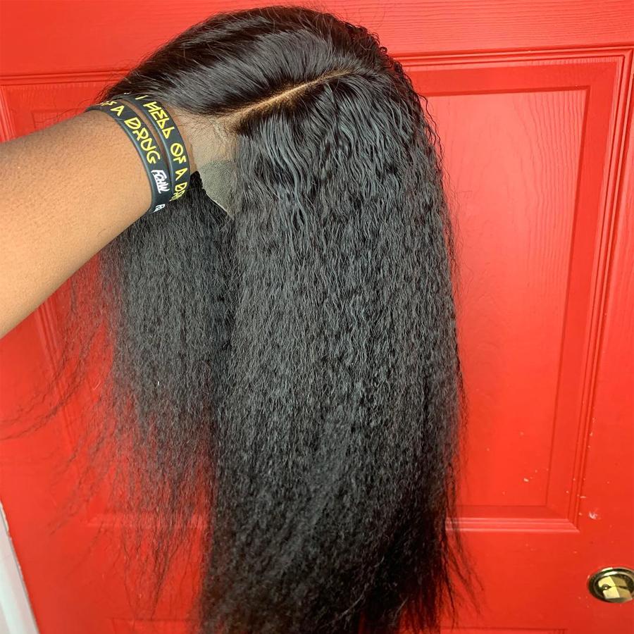 

full lace human hair wigs Straight Lace Front Human Hair Wigs Bleached Knots Brazilian Remy Hair Wig Glueless 13*4, Black