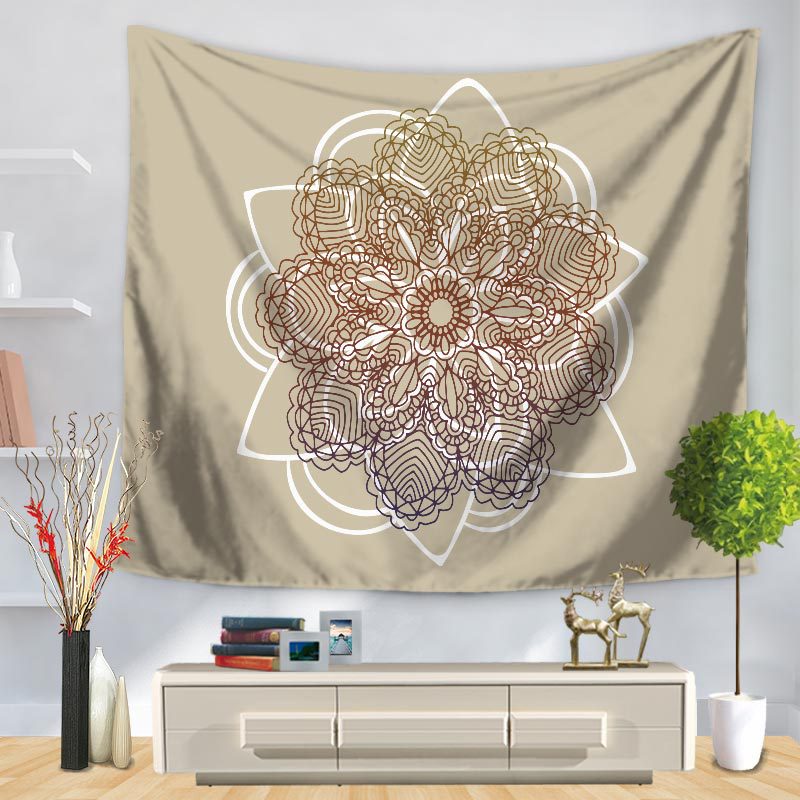 

New Fashion Mandala Tapestry Wall Hanging Bohemian Beach Mat Polyester Blanket Yoga Mat Home Bedroom Art Carpet
