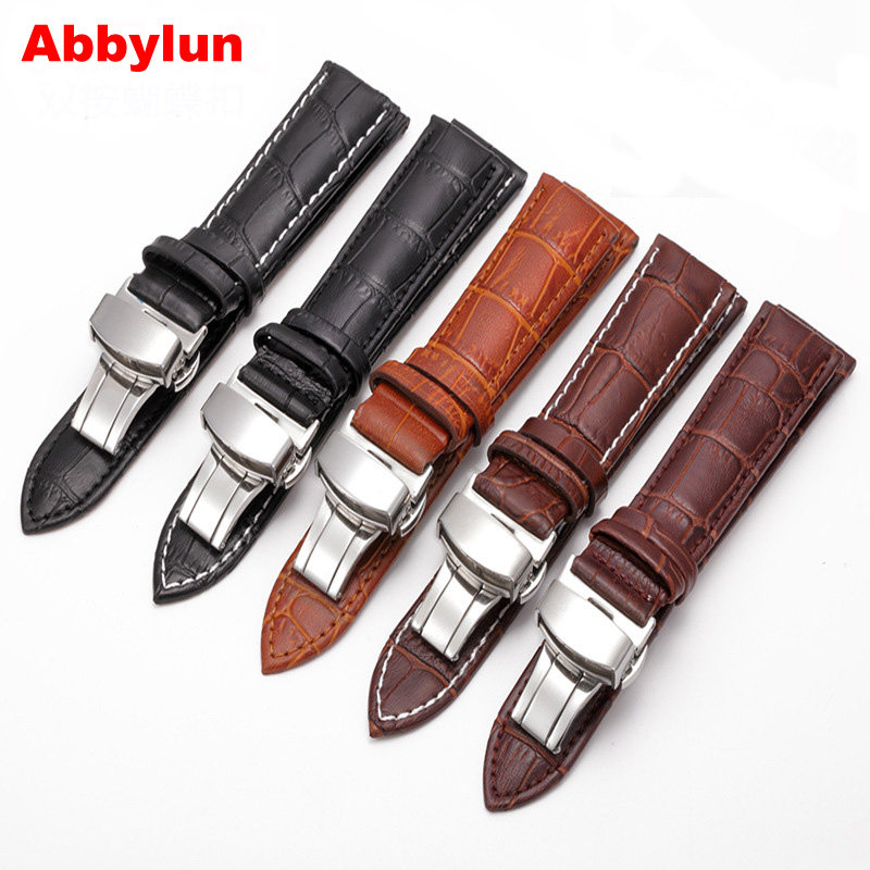 

Watchband Samsung GearS3 S2 universal genuine leather cowhide strap 24mm 22mm 20mm 18mm with switch ears
