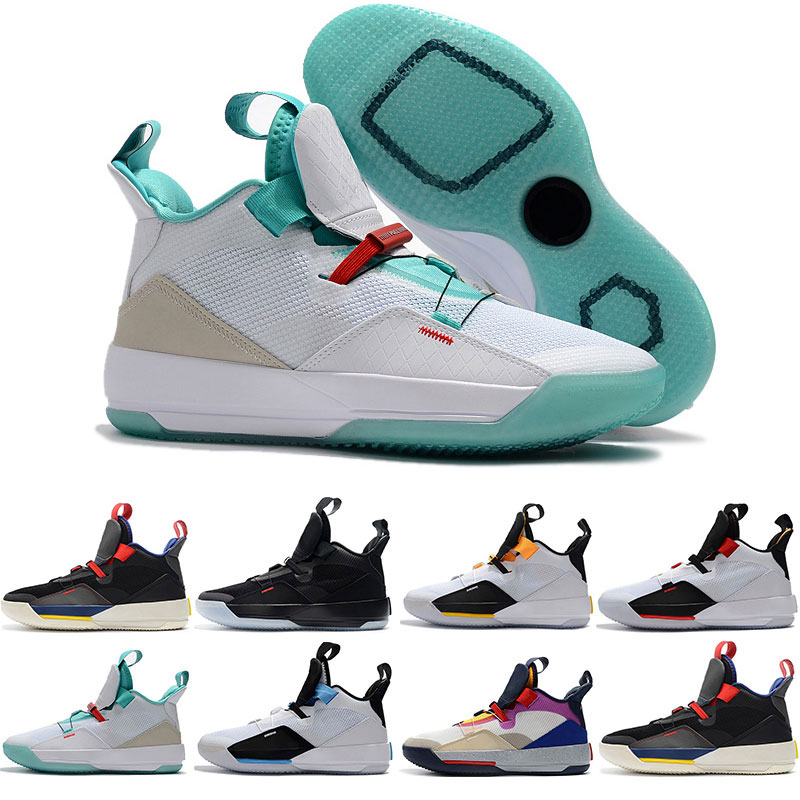 New Mens Basketball Shoes XXXIII PF 33 Future of Flight high quality 33 Tech Pack 33s Black Dark Smoke Grey Sail sneakers