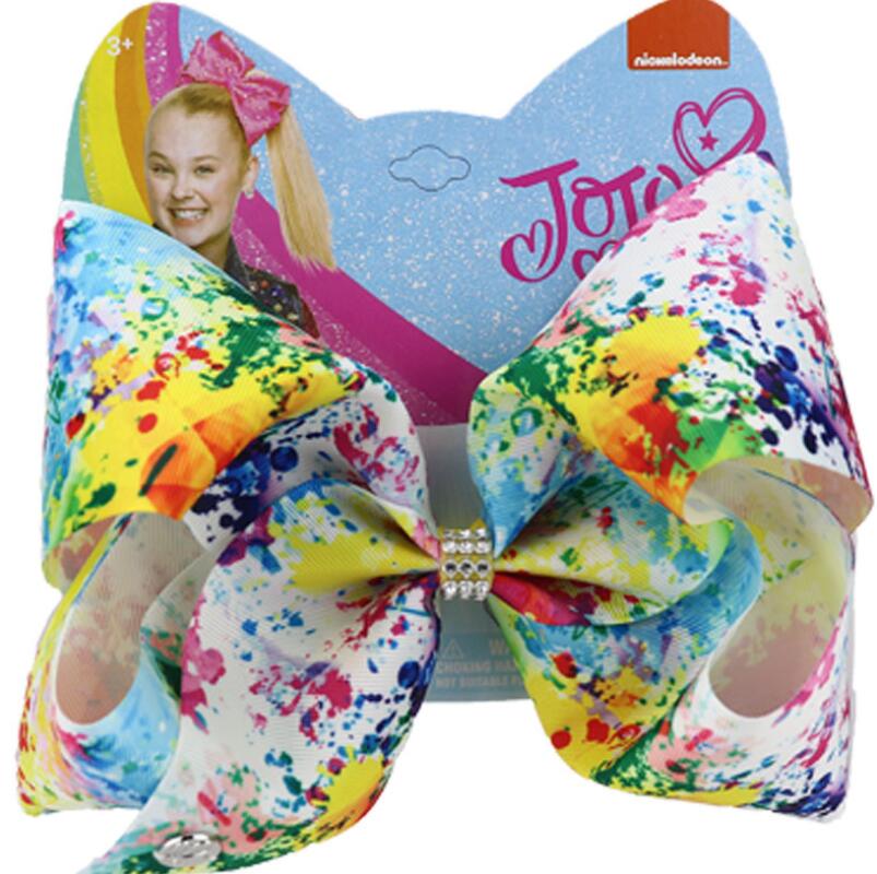 

8inch jojo siwa girls hair clips colorful jojo siwa bows girls barrettes hair accessories baby BB clip
