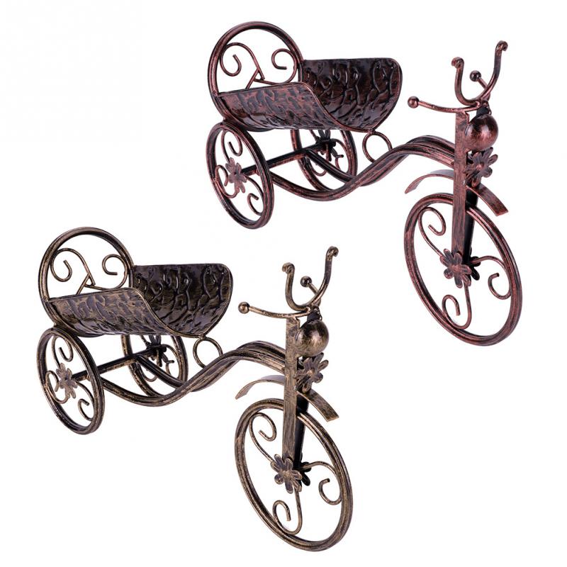 

Metal Tricycle-shaped Red Wine Rack Bottle Storage Holder Wine Shelf For Home Bar Wedding Party Decor