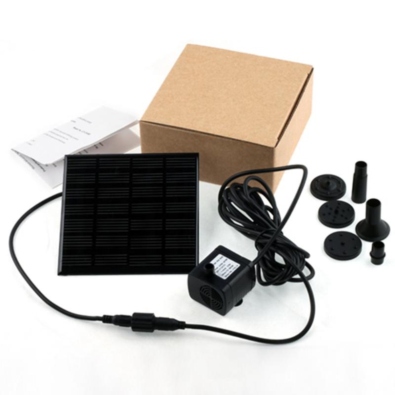 

1set Hight Quality Garden Plants Sun plants watering outdoor Solar Power Fountain Pool Water Pump Worldwie, As pic