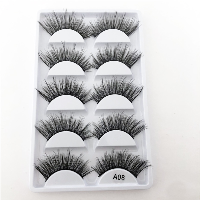 

Eyelashes Pack Makeup Long Handmade Soft Thick Lashes Extension Fluffy Reusable