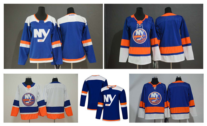 

2019 New York Islanders Jersey Men Kids Women Blank No Name Number Black White Home Away Stitched Hockey Jersey, Men's