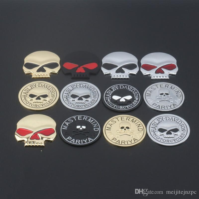 Metal Halloween Jack Skull Car Rear Lid Side Trunk Emblem Badge Sticker S