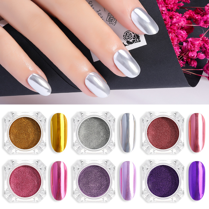 

Nail accessories Phantom electroplating magic mirror powder silver rose gold mirror nail flash powder