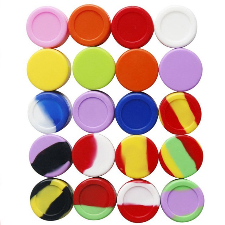 

Wholesale Food Grade Jars Dab Nonstick Silicone Wax Oil Container 3ml 5ml 7ml Dab Wax Containers Oil Holder
