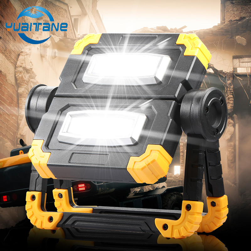 

100W Led Portable Spotlight Super Bright Led Work Light Folding Rotary Outdoor Portable Camping Lamp Searchlight