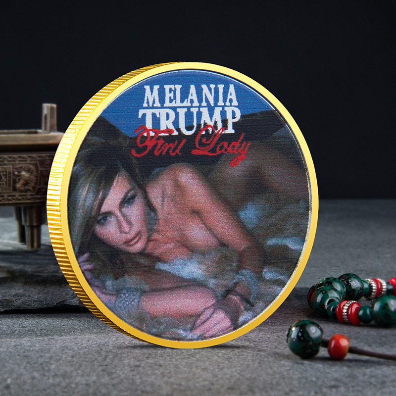 

Other 1X Melania Trump Silver American First Lady Commemorative Coin US Half Dollar Gift For Gold Plated Collection Coins