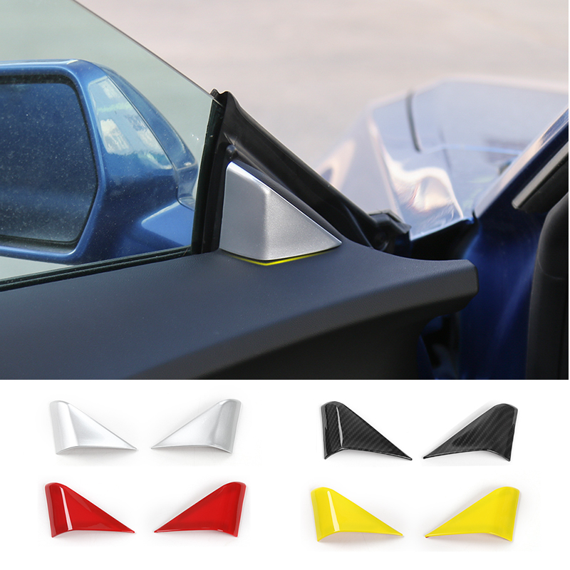

Car A-pillar triangle Decorative Sticker Window Triangle Cover Trim For Chevrolet Camaro 2017+ Auto styling Interior Accessories
