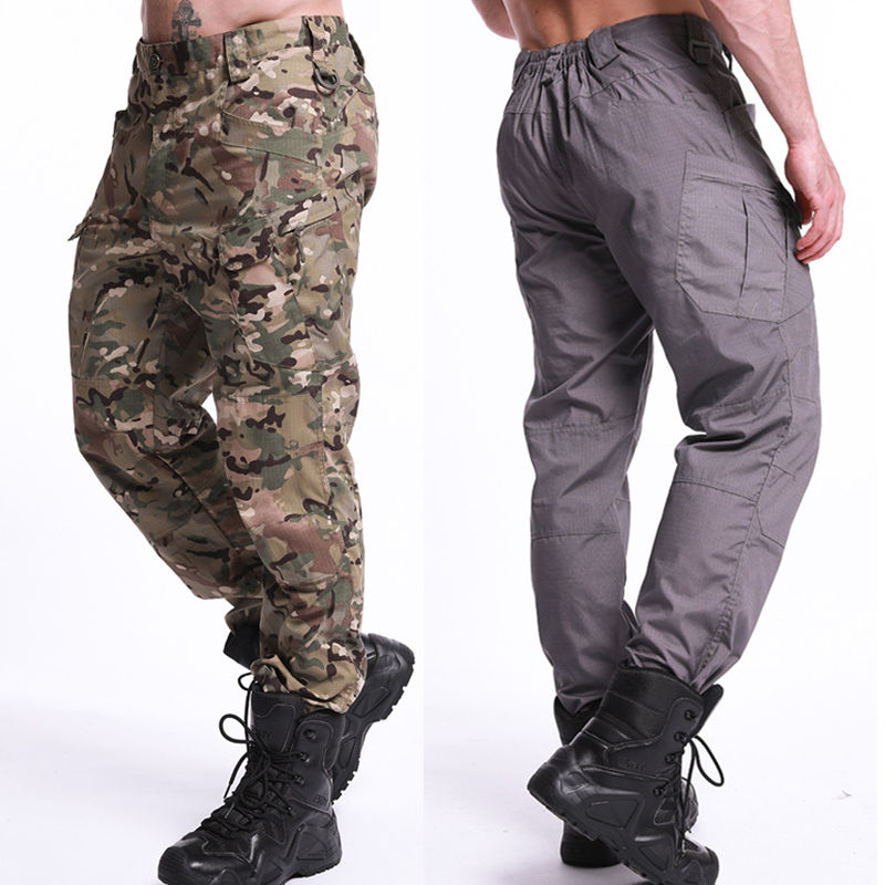 

Outdoor Camouflage Pants Man Spring/Summer IX7 City Tactical SWAT Combat ArmyTrousers Male Casual Hiking Cargo Pants CYF172, Green