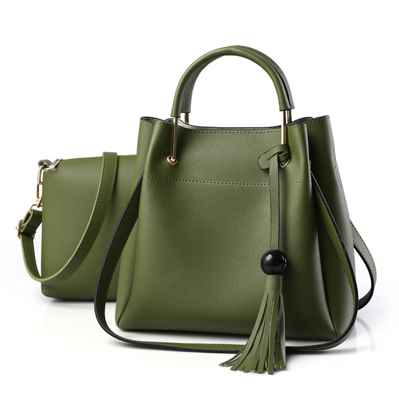 

HBP Woman Totes Bags Fashion Bag Female Leather Handbag Purse ShoulderBag MessengerBag Green, Black