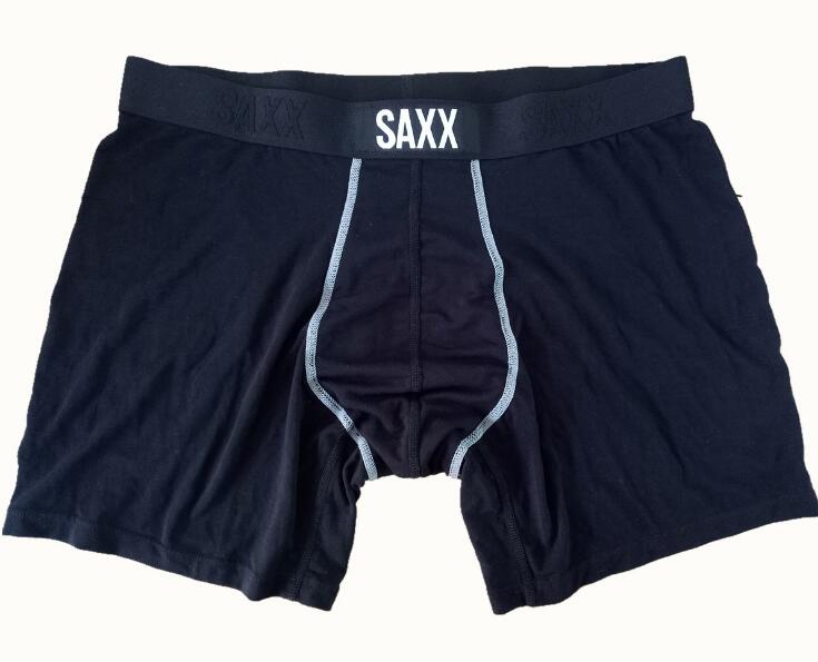 

SAXX Mens Underwears Boxers Free Shiping Male Sports Style Closed Boxers Breathale Underpants 10PCS / Lot, Black