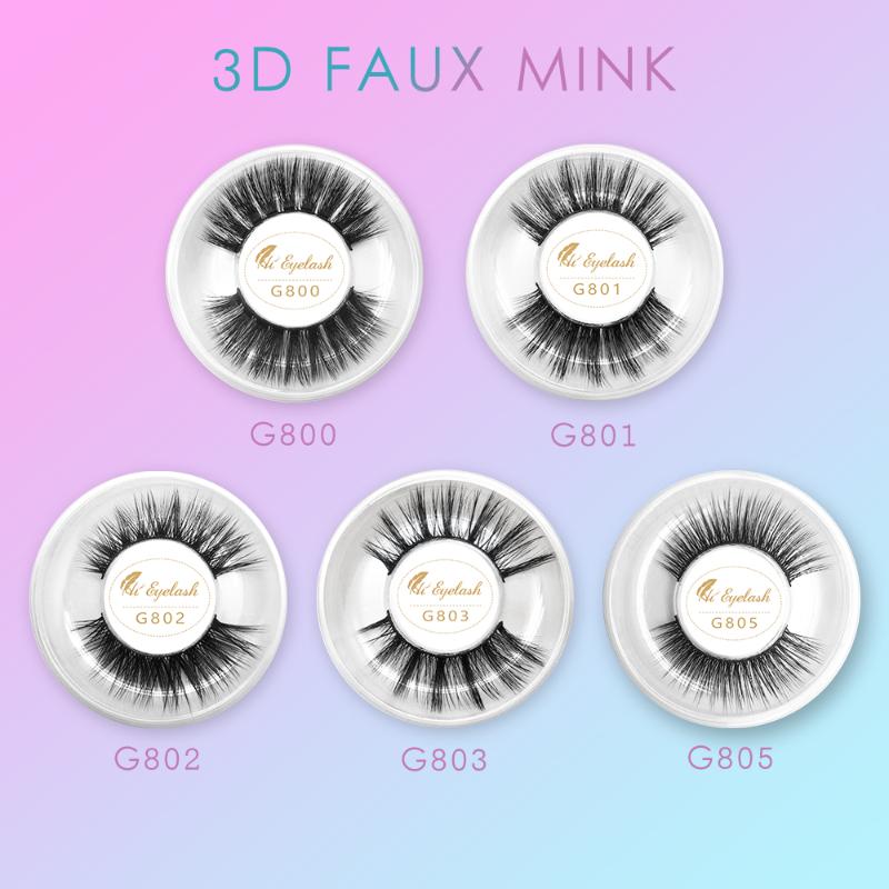 

Natural False Eyelashes Hand Made Mink Eyelashes Makeup Mink Lashes 3d Volume False Wholesale Vendor Label