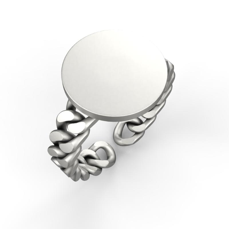 

New Vintage Ring 925 Sterling Silver For Women Chain Korean Finger Fashion Minimalist Round Personalized Index Finger Jewelry