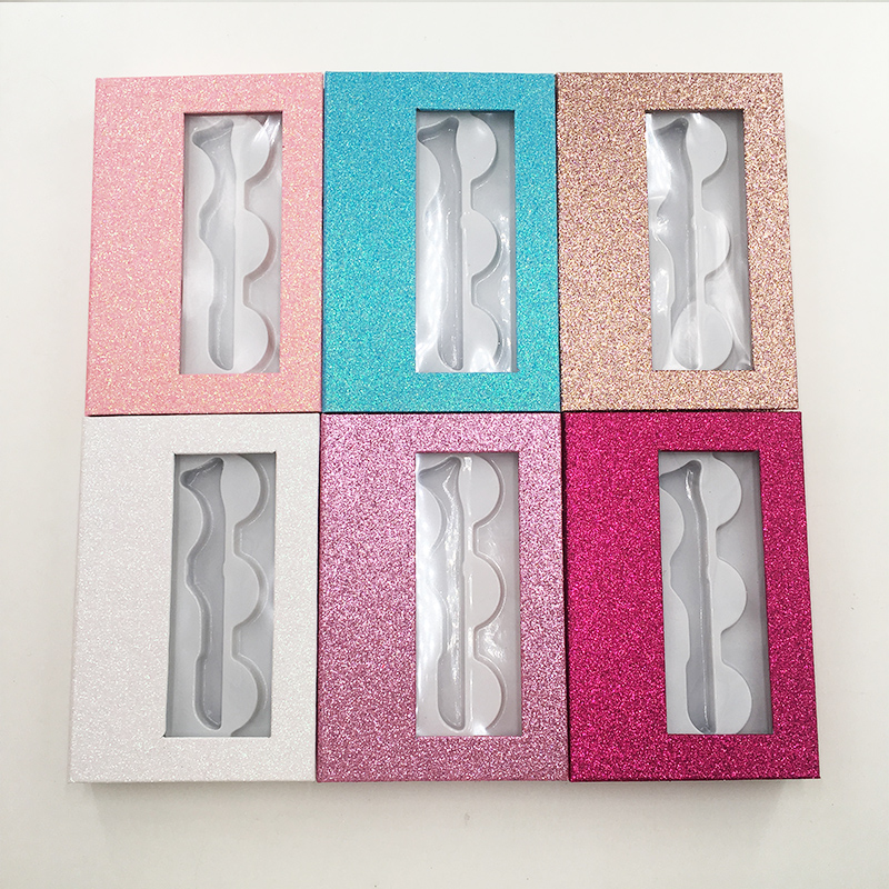 

3 Pairs lashes book colorful eyelashes package 3D mink lashes box with tweezers new trend package