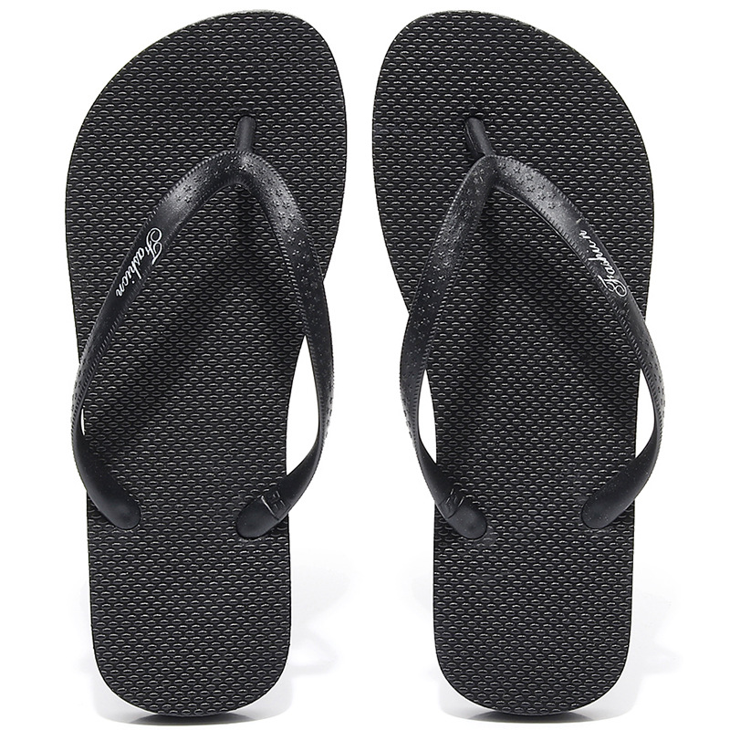 

2020 Summer Wedge Plywood Slippers with A Height of 3-5 Cm Fashion Thick Bottom Non-slip Clip Foot Splint Beach Flip-flops Women Size 36-, Black
