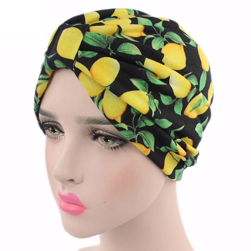 

Fashion 1PC Floral Printed CrossTurban Bandanas Elastic Headbands Hair Accessories Kerchief Women Hairbands Cap