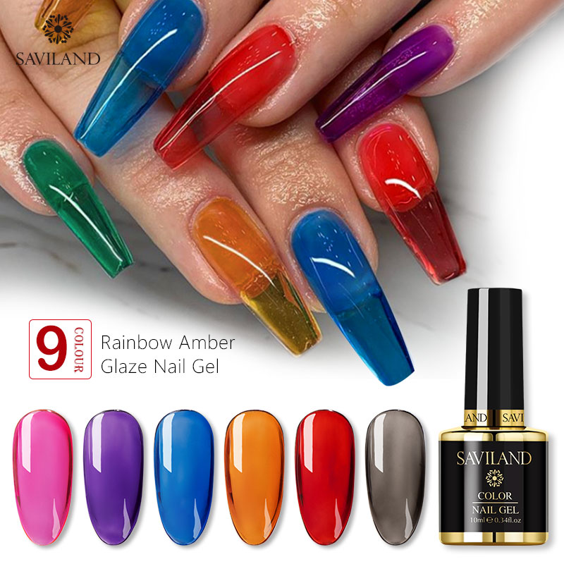 

9 Colors 10ml Jelly Nail Gel Polish Semi-transparent White Pink Varnish Soak Off Manicure Nail Art UV Gel Lacquer Manicure Tools