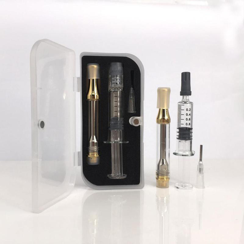 

Glass Syringes with Glod AC1003 Glass Oil Tank Gift Box Packaging with Oil Filling Tool Luer Lock Portable Starter Kit