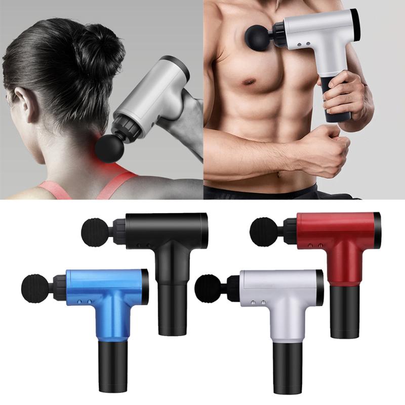 

6 Speeds Massage Gun Rechargeable Handheld Deep Tissue Massager Rechargeable Handheld Body Massage Gun with 4 Head