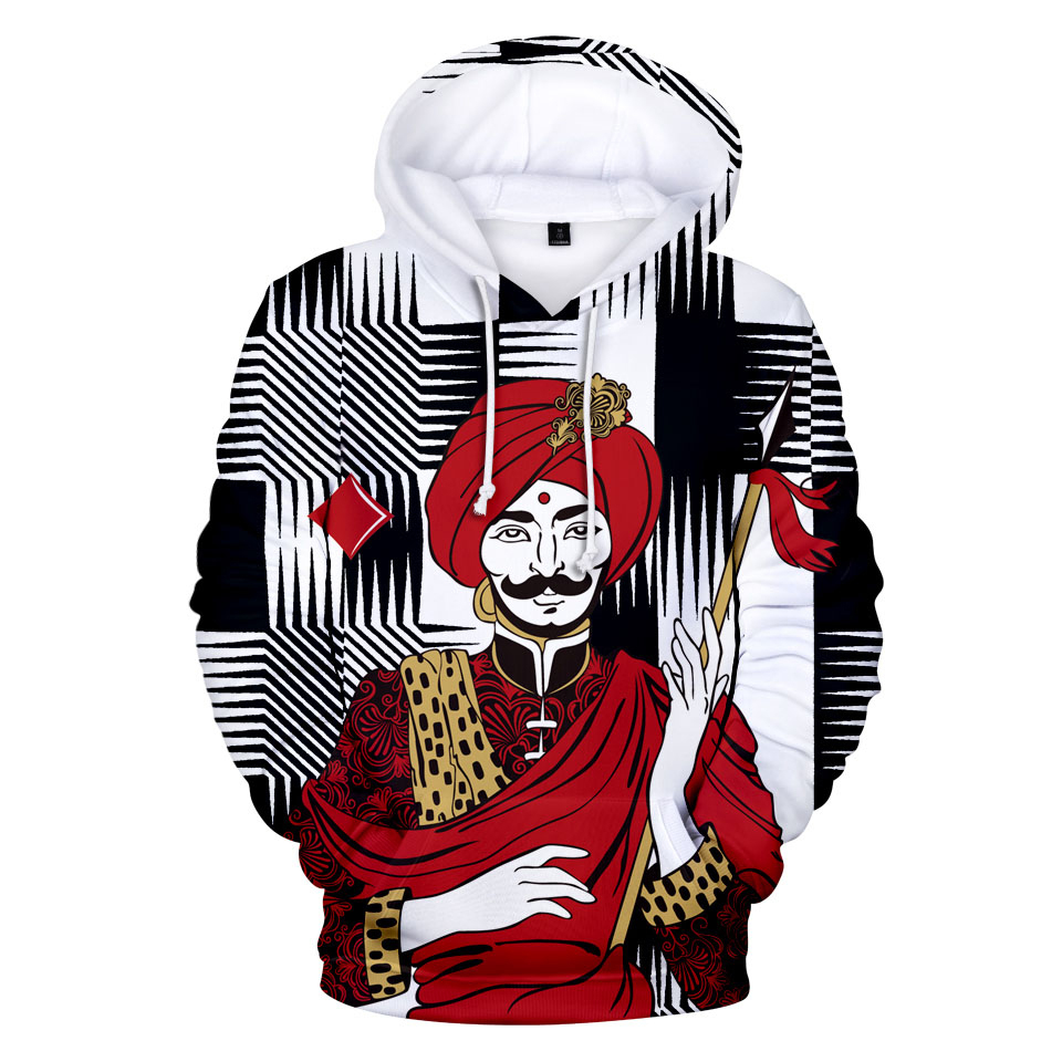 

Playing Cards Poker funny pattern print 3d hoodies pullover fashion men women Hoodie hoody casual Long Sleeve Hooded Sweatshirts, Gray