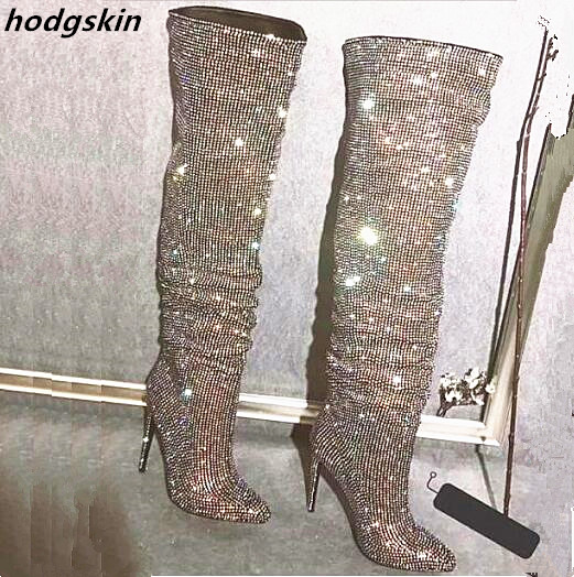 crystal rhinestone boots