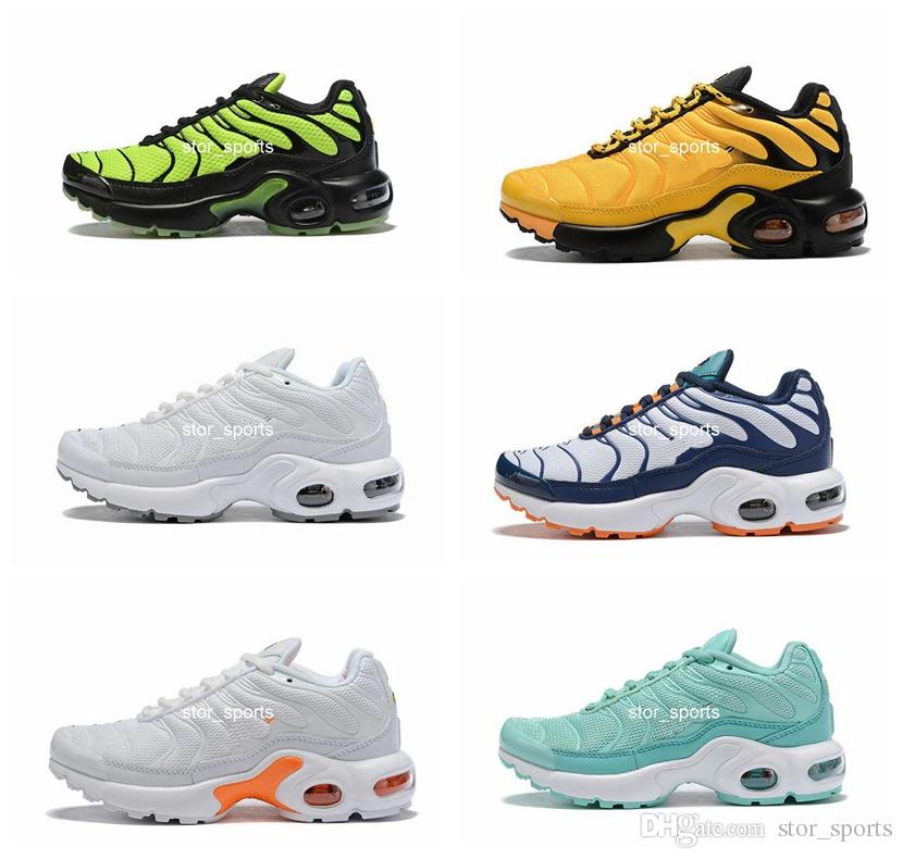 2019 New TN Plus Kids Running Shoes Breathable Girls Boys Youth Designer Sport Sneakers Eur Size 28-35