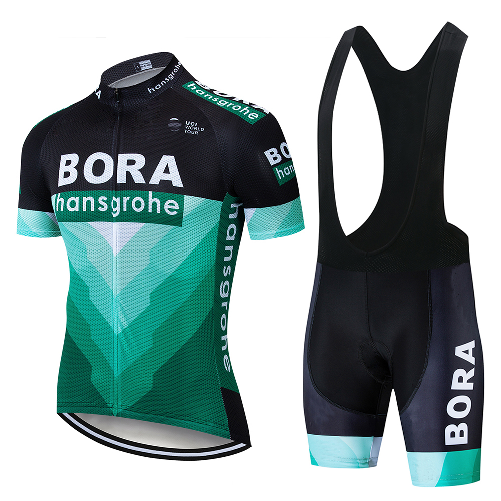 Cycling Jersey Bicycle Shirt Bib Short Kit Set Sleeve Bike MTB Jacket Bora Team