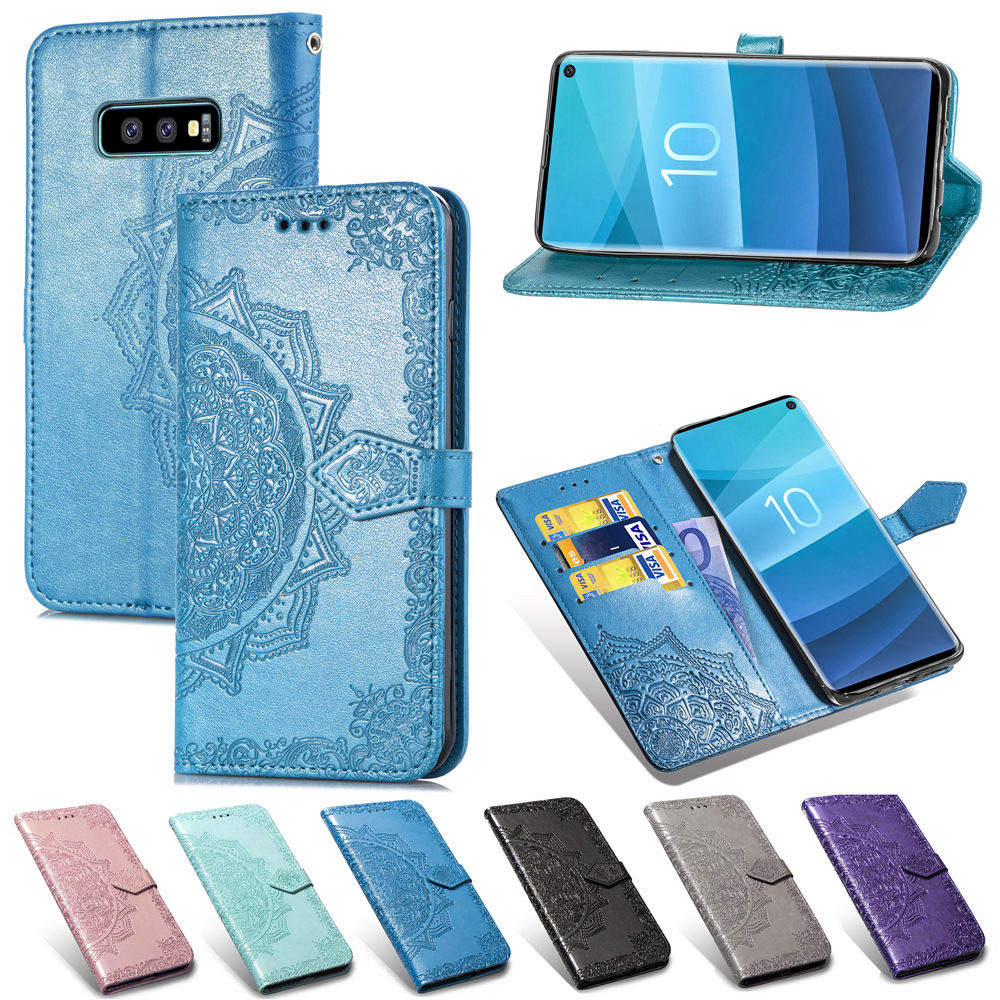

Phone Case Imprint Flower Wallet Leather Cases for Iphone 11 Pro Max 2019 XR XS MAX 8 7 6 Galaxy S10 Lite Note 10 9 S9 Hua Wei P30 Pro, Pink