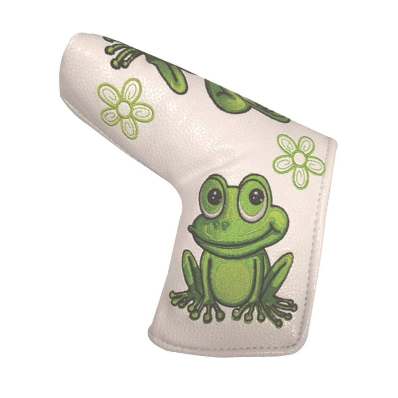 

Animal Embroidery Golf Putter Headcover Golf Blade Headcovers with Frog Cartoon 5Options