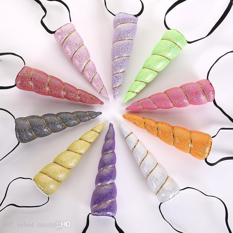

Arrival Unicorn Horn Headwear Kids Infant Cartoon Hair Bands Bonus Diy Hairband Headband Halloween Christmas Hair Accessories, Message us colors and quantity