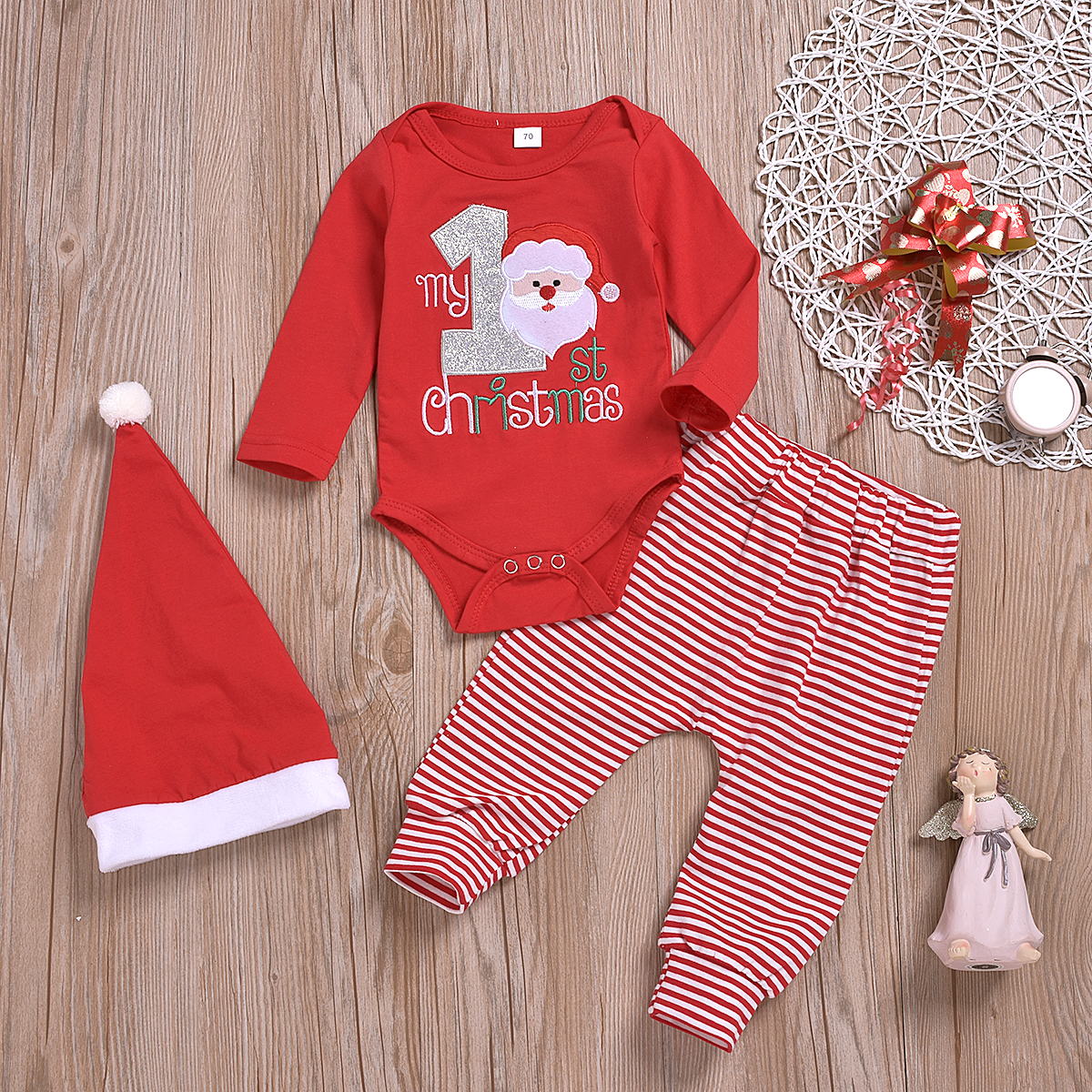 Minha 1st Dia Dos Namorados Bebê Meninos E Meninas Roupas Tops Macacão leggings Roupas