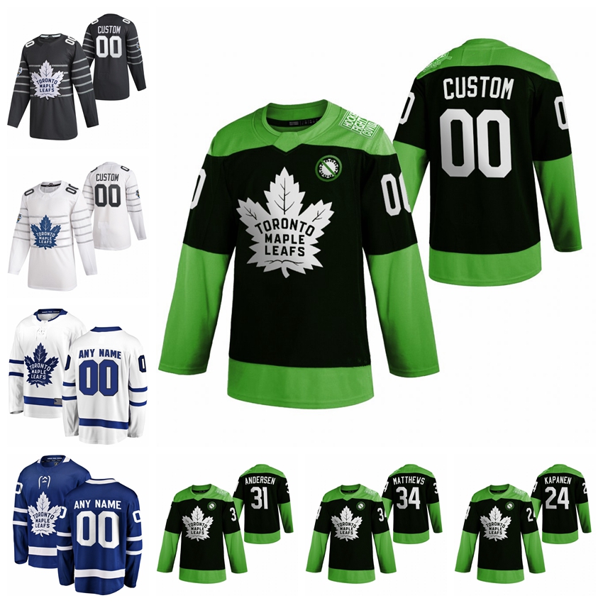 Toronto Maple Leafs Jerseys Alexander Kerfoot Jersey Denis Malgin Ilya Mikheyev William Nylander Spezza Hockey Fight nCoV Custom Stitched
