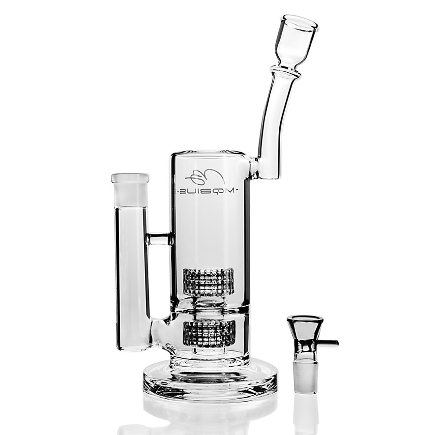 

Mobius Glass Bongs Smoking water Pipe Dab Rigs bong Beaker Bong Shisha Hookahs Tall Big Glass Bong with 18mm bowl 11