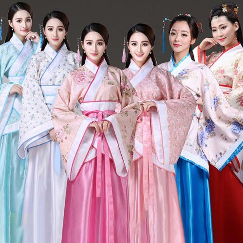 Nouvelles femmes traditionnelles chinoises Hanfu robe chinoise robe de fée rouge blanc hanfu vêtements tang dynastie chinoise costume ancien