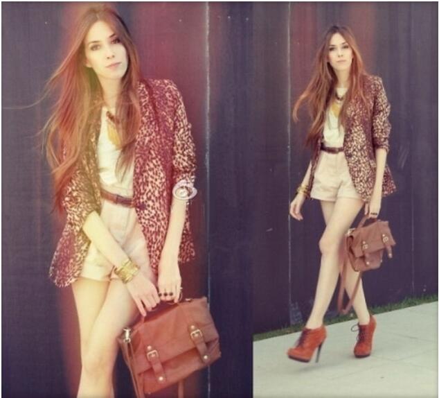 

Women's Sexy Slim Long Leopard Suit Fashion Large Size One Button Suit Women's Jacket OL Work Business Office Nightclub Coat, Clear