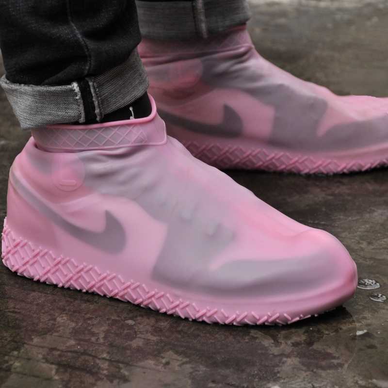 

Waterproof Shoe cover Rain boots Reusable Wear-resisting Non-slip Portable Outdoor Reusable High elastic