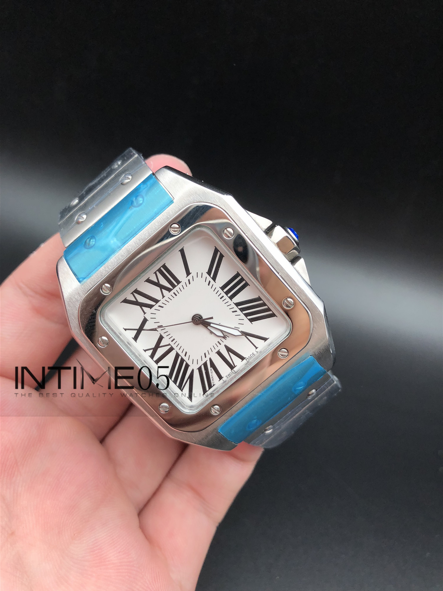 

Mens Watch 100 XL Stainless Steel Casual Watch 2813 Automatic Movement Mechanical 39MM Silver Case Original Clasp WristWatches, Slivery;brown