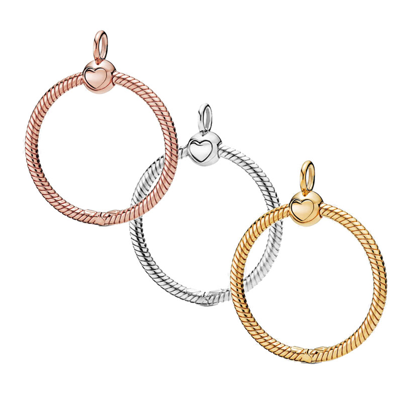 

2019 Winter New 925 Sterling Silver O Pendant Charms fit Original Necklaces Women DIY Jewelry