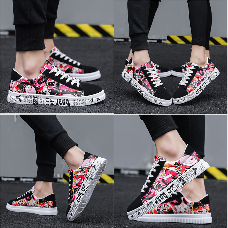 

Leather Luxury women men casual shoes Platform Theatrical Facebook printing Designer sneakers Homemade brand Made in China 39-45, A1