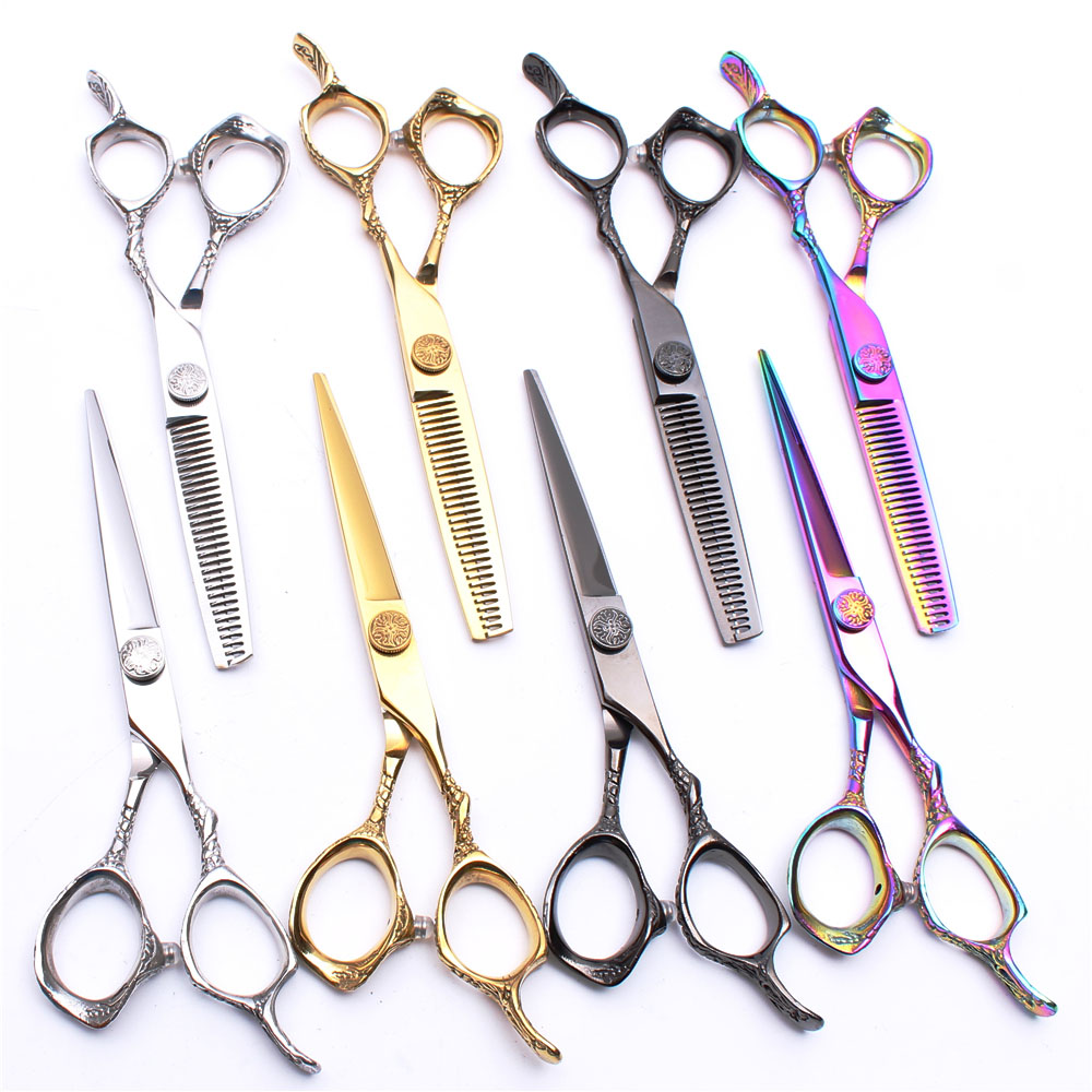 

9001# 5.5" 16cm JP 440C Customized Professional Hairdressing Scissors Cutting Shears Thinning Scissors Salon Hair
