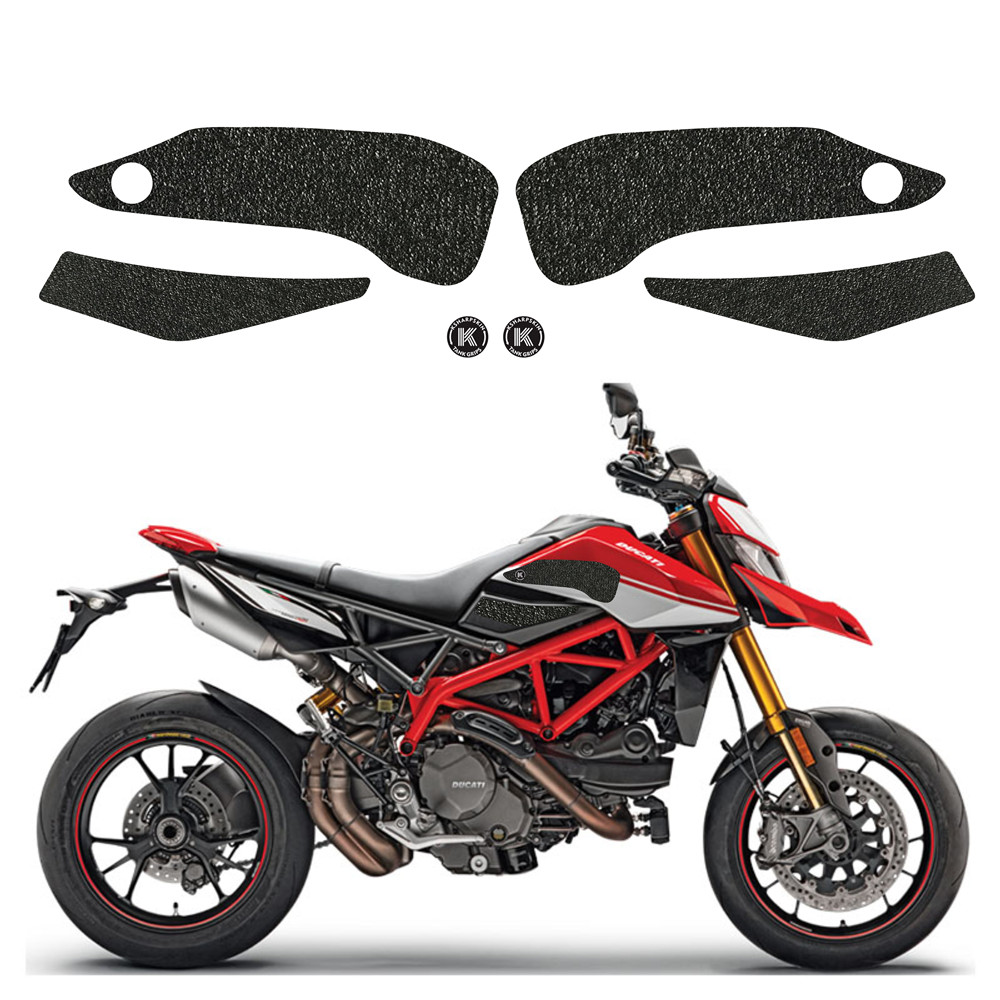

Motorcycle knee fuel tank traction pad matte non-slip stickers side protection film for DUCATI 19 HYPERMOTARD 950 SP, K-tg01-166-cle