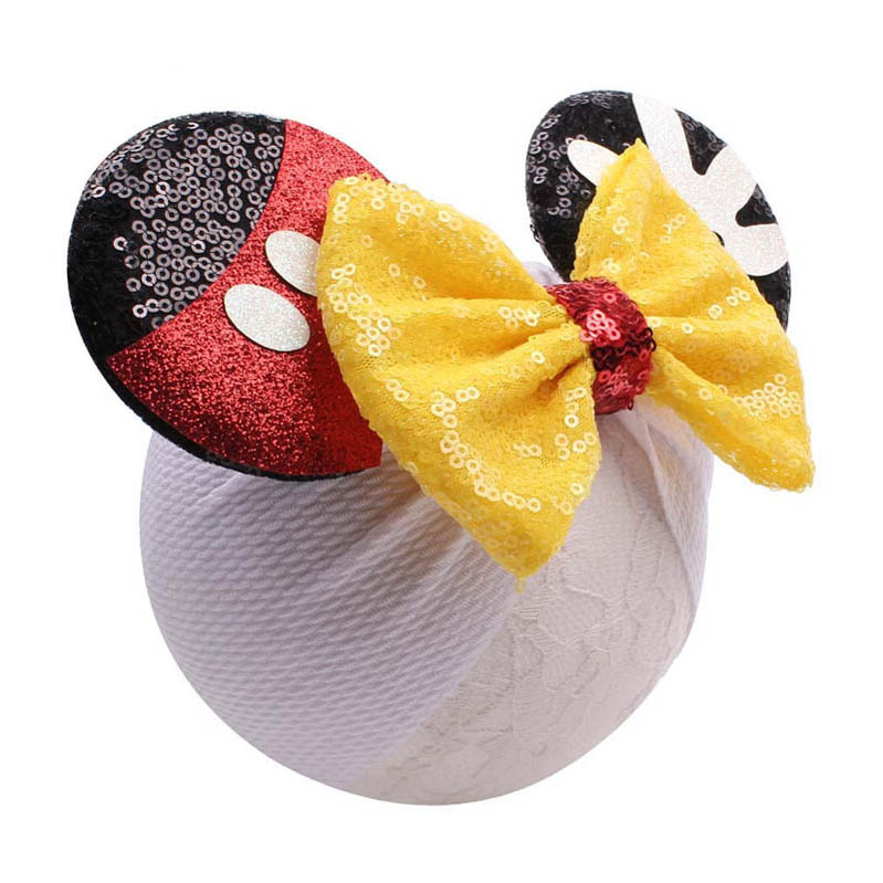 Ins sequin serre-tête bébé oreille mignon arcs concepteur filles bandeau mignon Bandeaux designer nouveau-né enfants accessoires tête cheveux ban