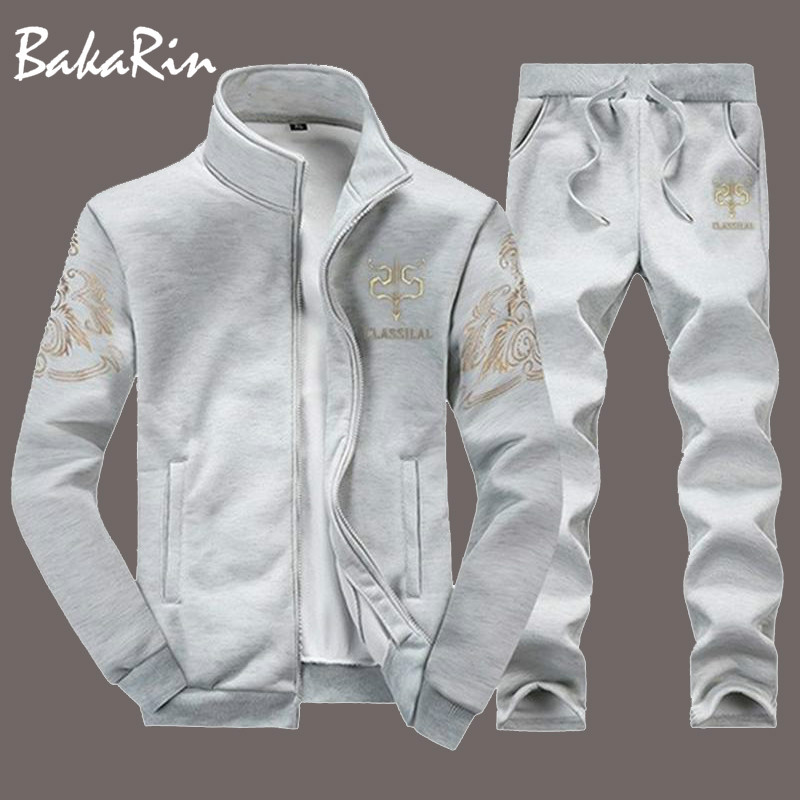 

Casual Suit Men Winter Sets Tracksuit Men Brand Clothing Streetwear Tops Tees+Shorts Fashion Camisetas Hombre Sweat Suits, Gray suit