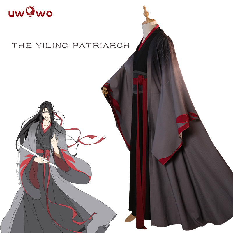 

UWOWO Wei Wuxian The Yiling Patriarch Cosplay Grandmaster of Demonic Cultivation Costume Wei Wuxian Mo Dao Zu Shi Costume Men