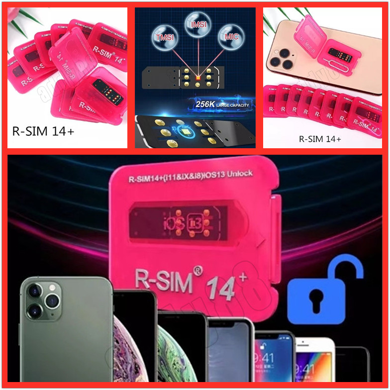 R-SIM 14+ RSIM14+ R-SIM14 + r sim 14+ Unlock Card IOS 13 Updated Auto Unlocking For iphone XS X 7 8 11 Universal Unlocking