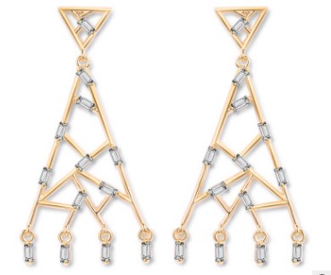 

more color crystal jewelry stone 925 silver diamond lady's earings 14.85oijj