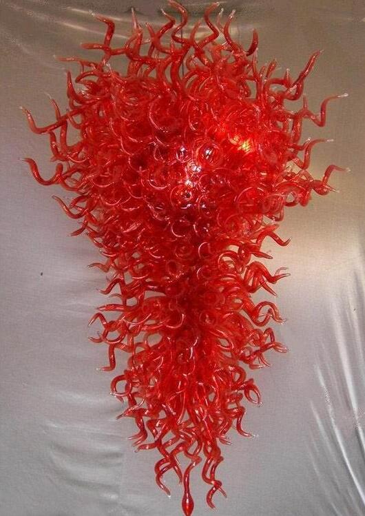 

Lamps Modern Hotel Lobby LED Crystal Chandeliers Pendant Light Fixtures Italian Style Hand Blown Glass Chandelier